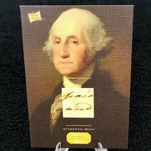 Authentic Handwriting Relic of George Washington 1st President of the USA